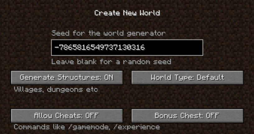 How to use Minecraft seeds