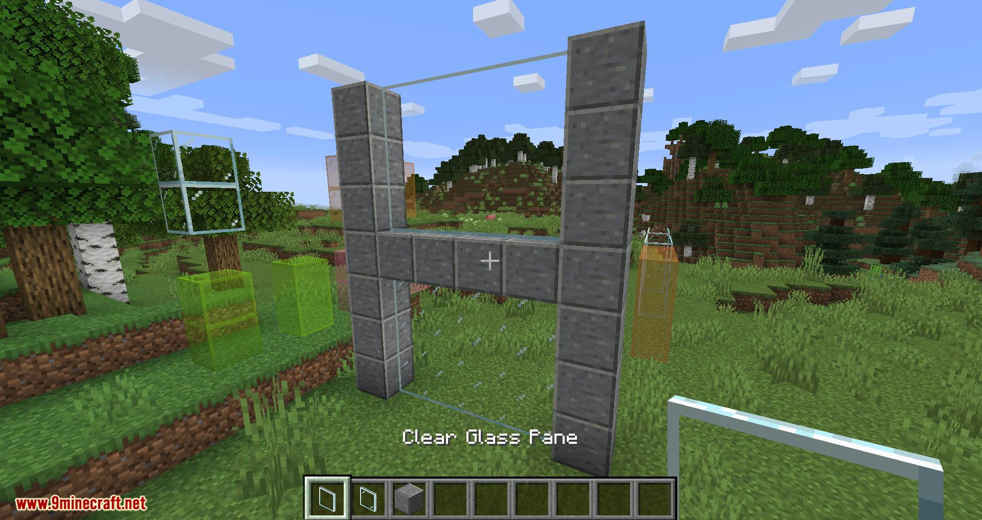 Connected Glass mod for minecraft 09