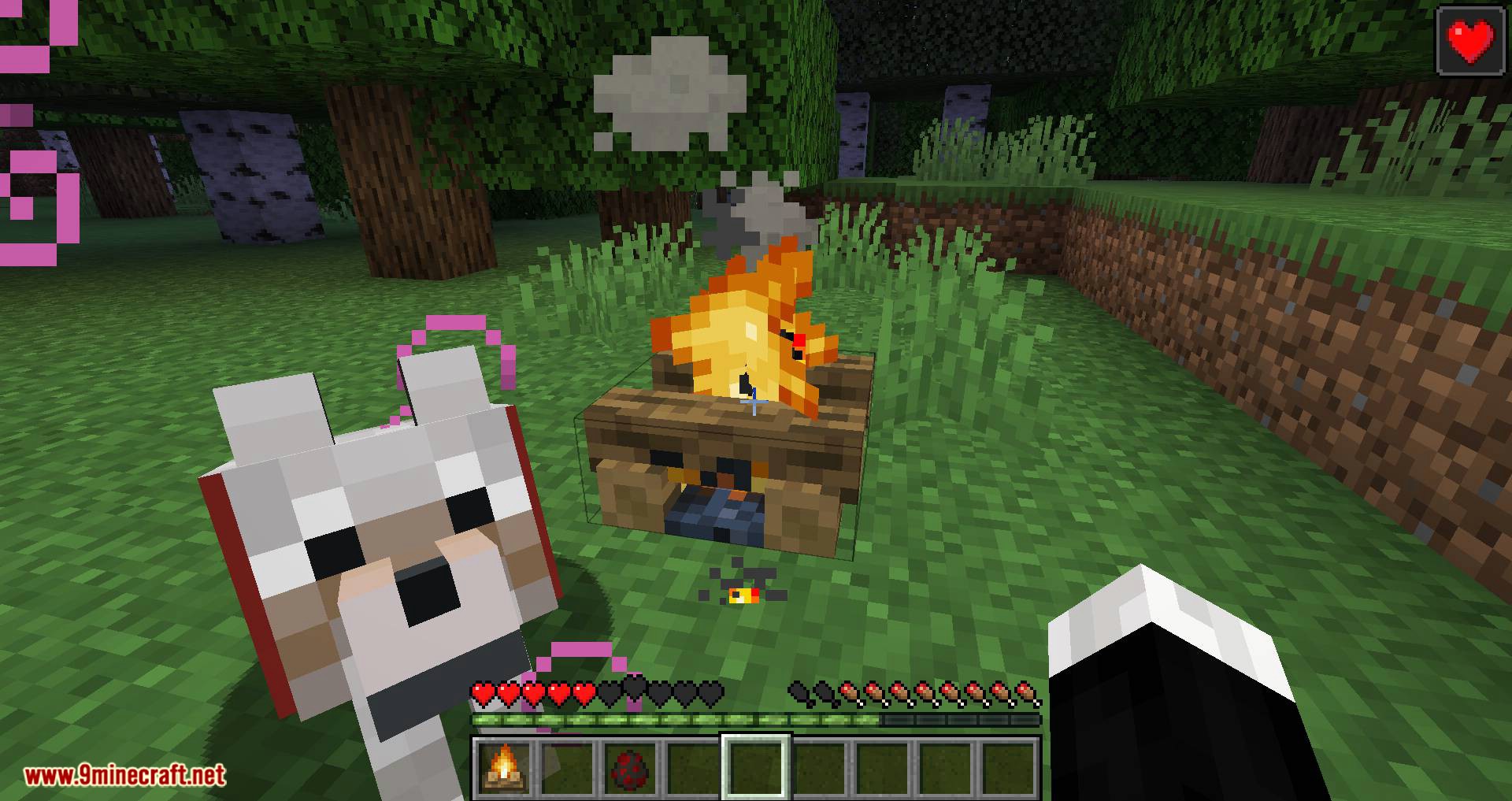 Healing Campfire mod for minecraft 10