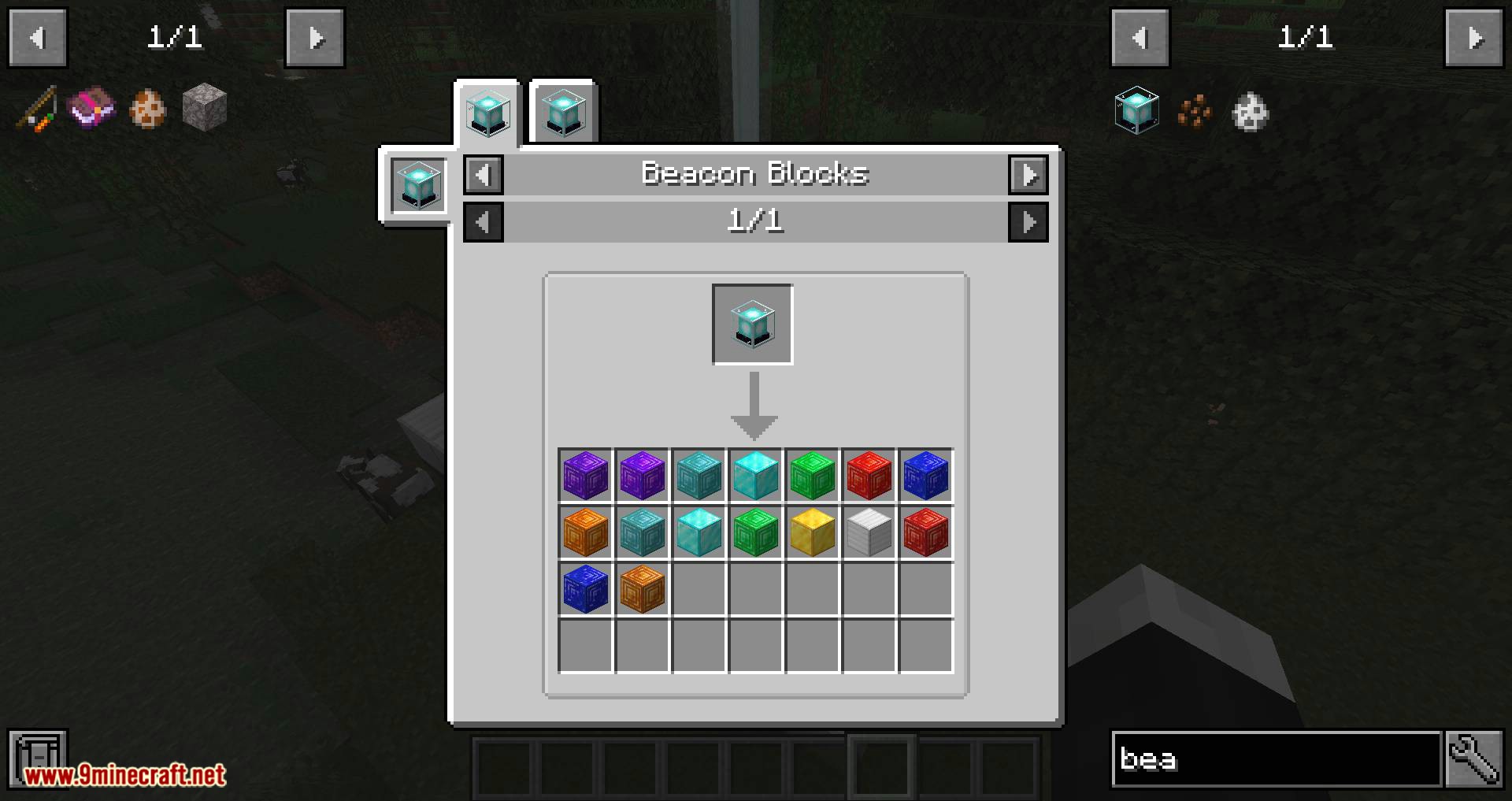 Just Enough Beacons mod for minecraft 05