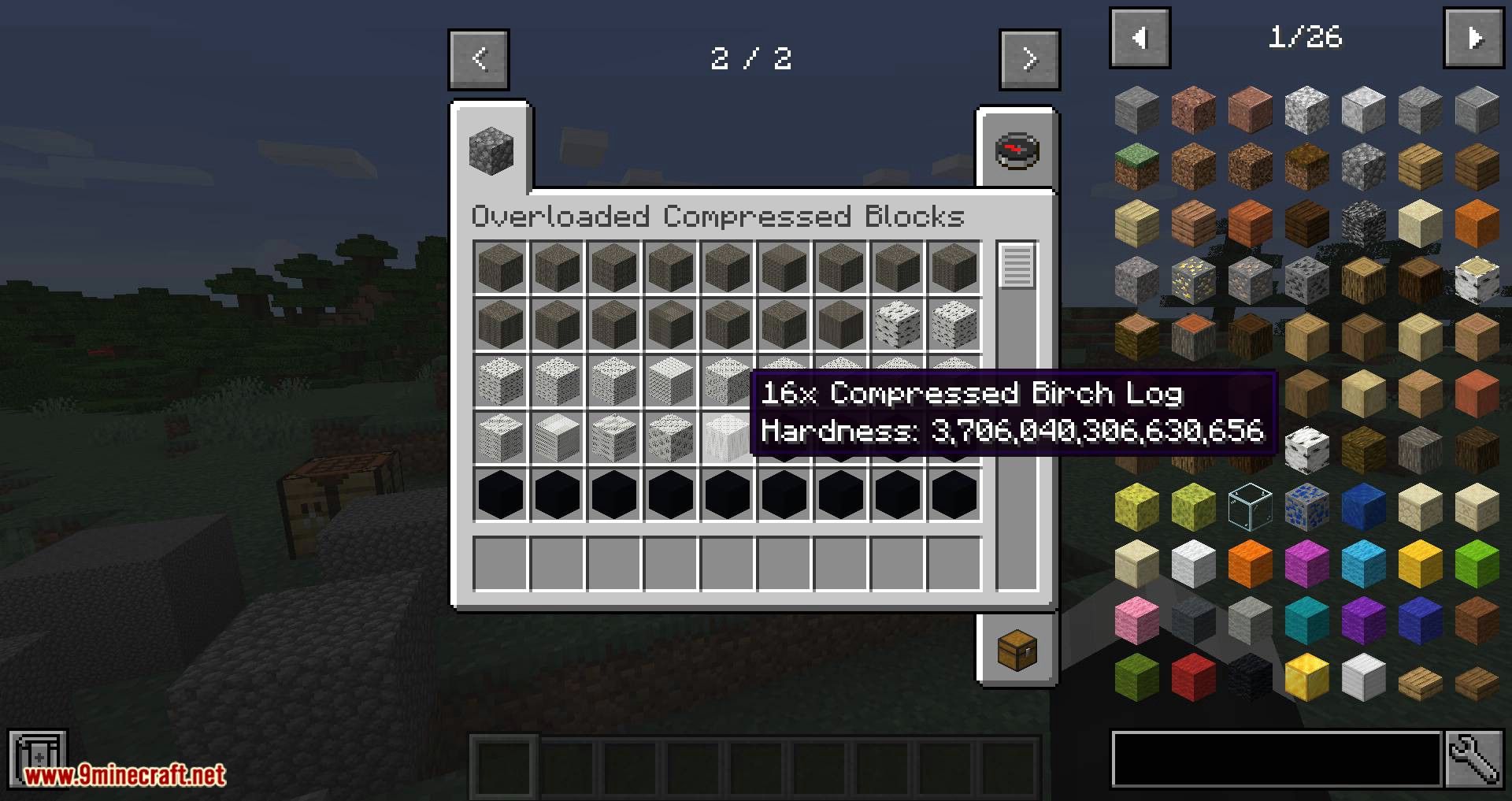 Читерский мод 1.16 5. Подсказки названия мода и блока мод. Number of Compression Block.
