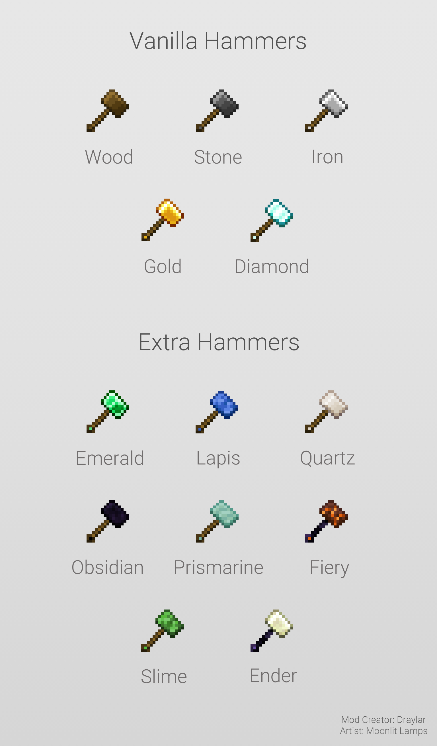 Vanilla Hammers mod for minecraft 22