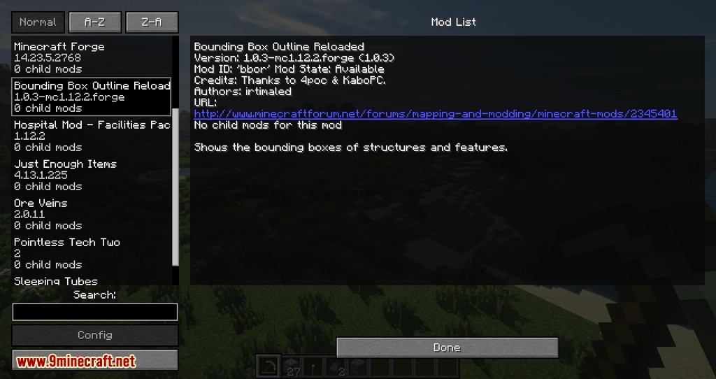 bounding box outline reloaded mod for minecraft 02