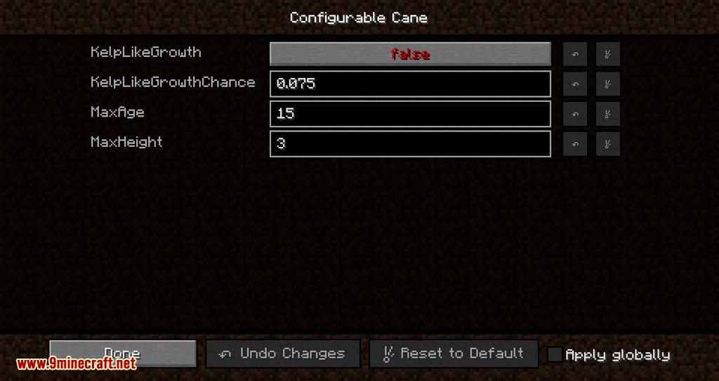 Configurable Cane mod for minecraft 06