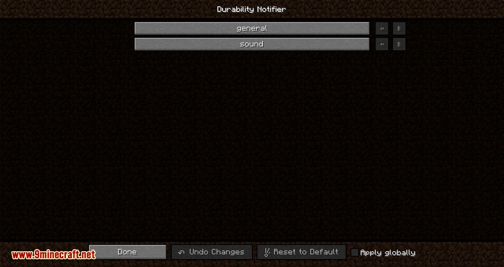 Durability Notifier mod for minecraft 03