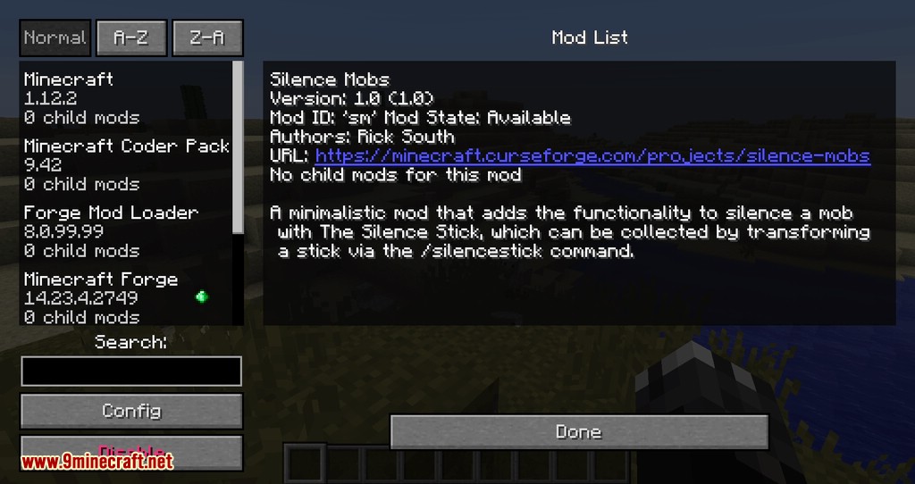 Silence Mobs mod for minecraft 01