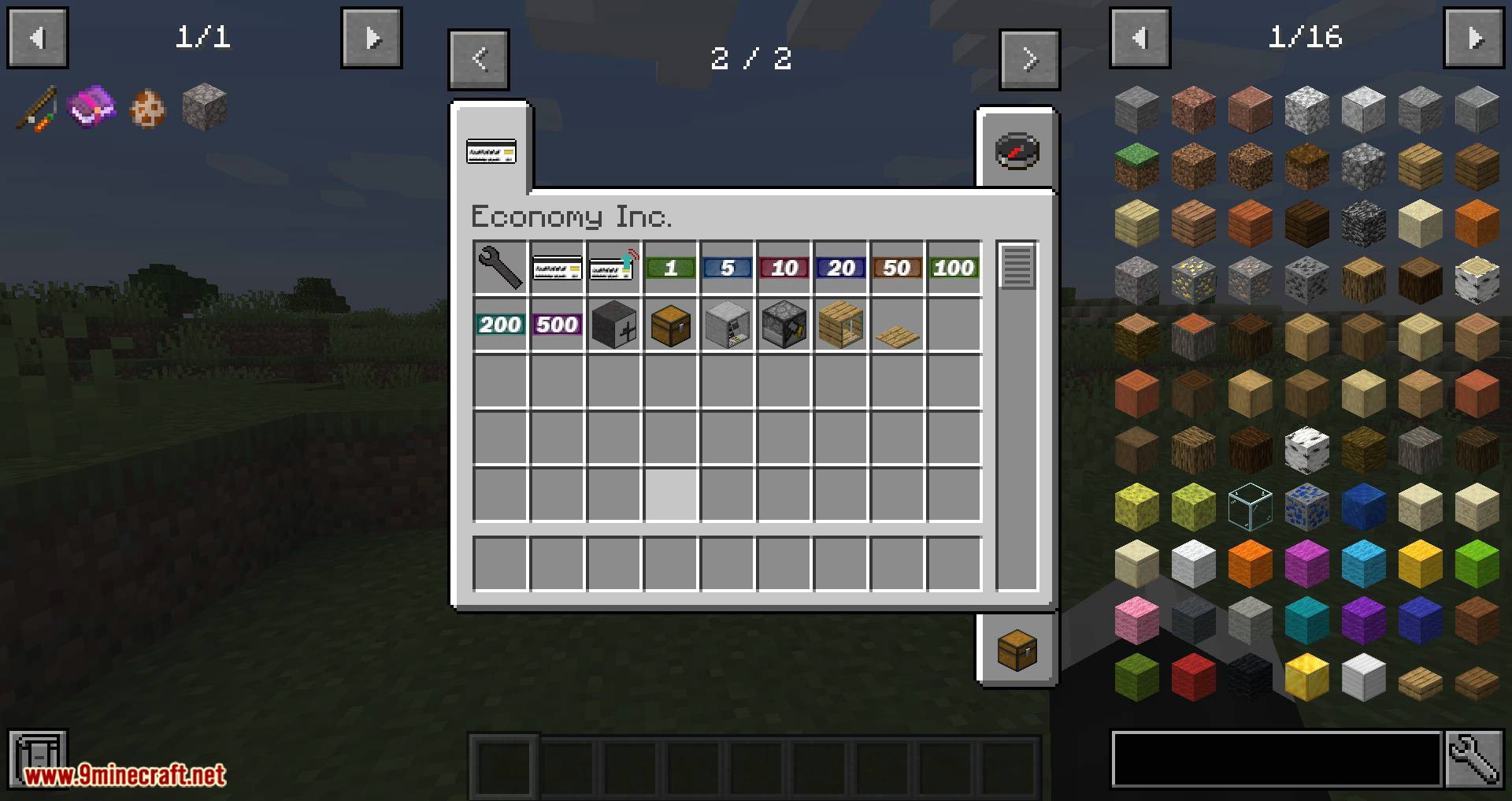 Economy Inc mod for minecraft 01