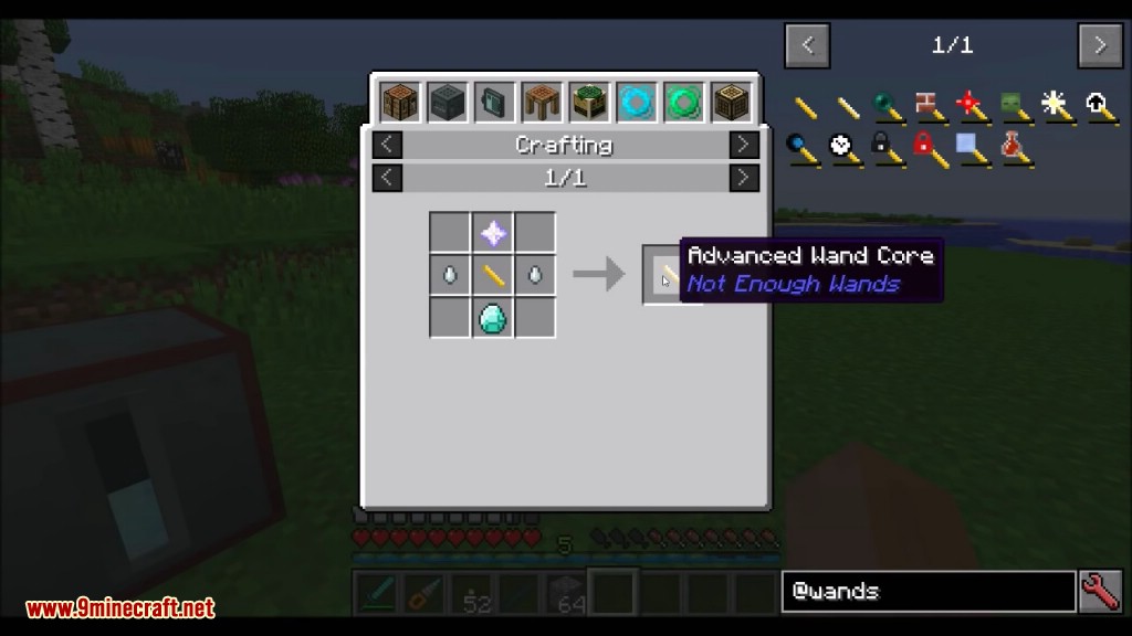 Not Enough Wands Mod Crafting Recipes 2