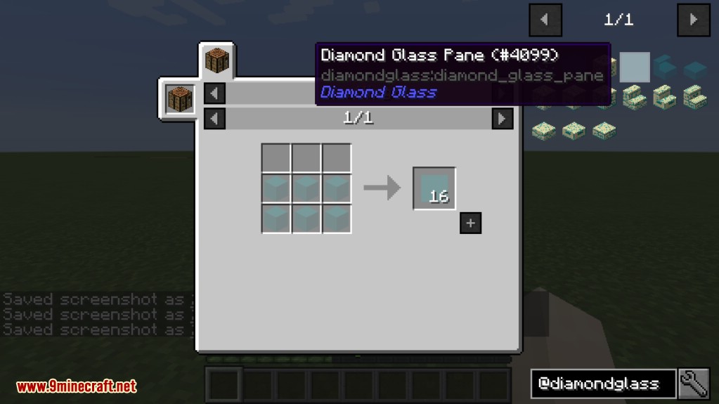 Diamond Glass Mod Crafting Recipes 12