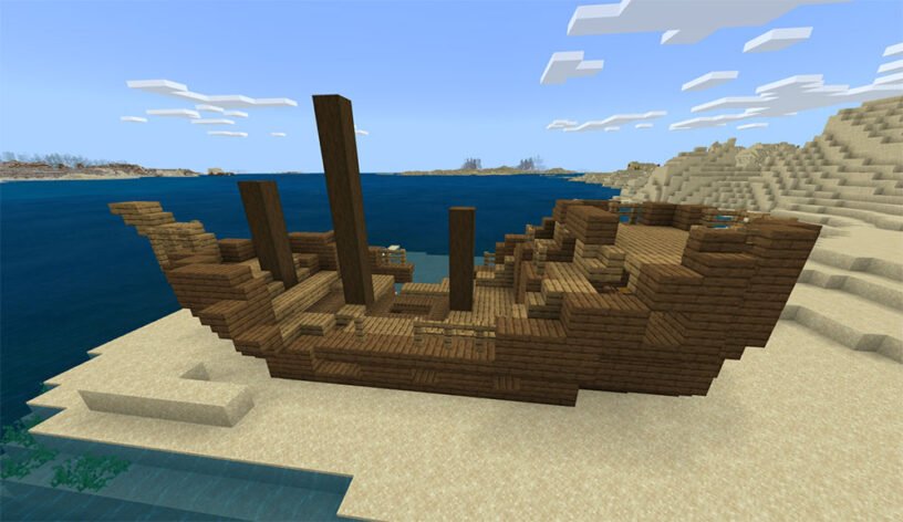 Surface Shipwreck, Coral, Desert Village, & Temple: 343145341