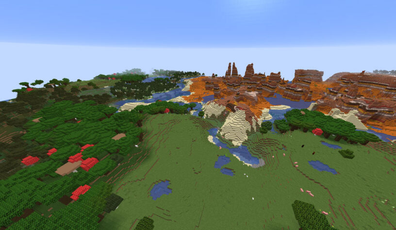 Many Biomes At Spawn and Huge Mesa - Top 19 Best Minecraft Seeds 1.16.5 Java & Bedrock (April 2021)