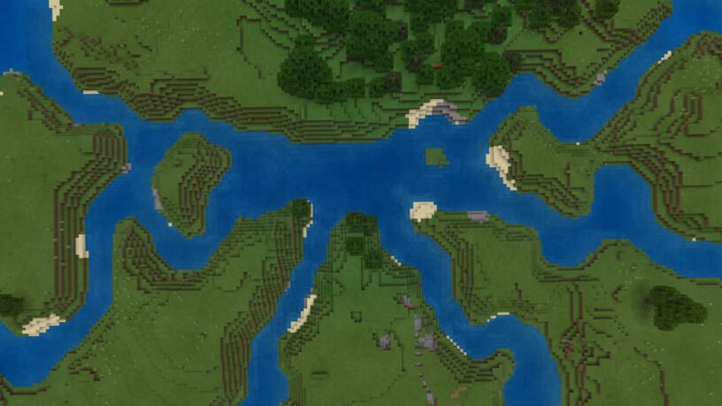 Rivers Intersecting at Spawn Seed