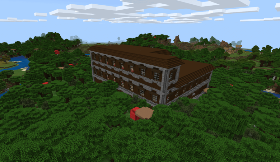 Mansion Generates Near a Village (Bedrock)