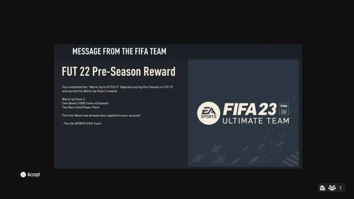 FIFA 23 : How to Claim Pre-Season Rewards ?