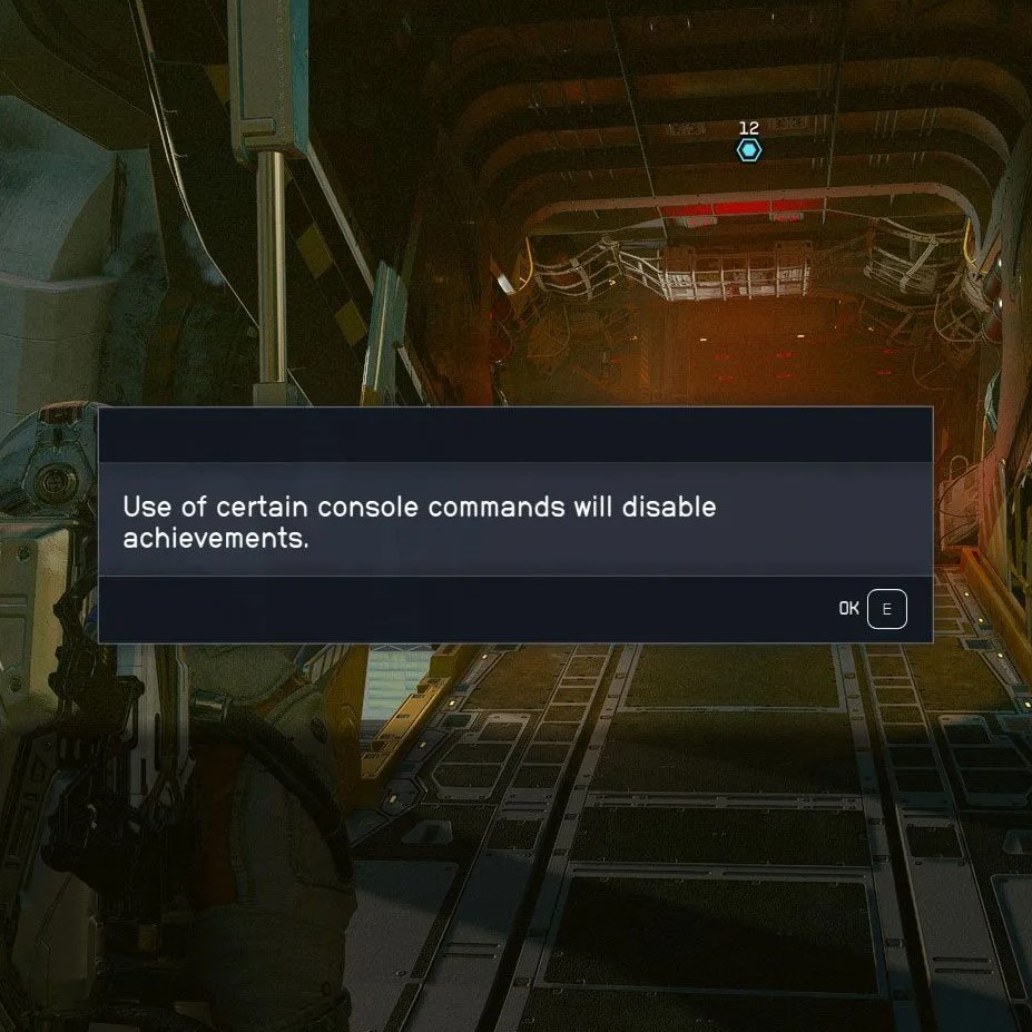 Starfield Command Console Commands