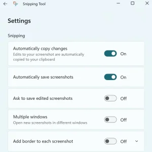Windows Auto-Save Snipping Tool
