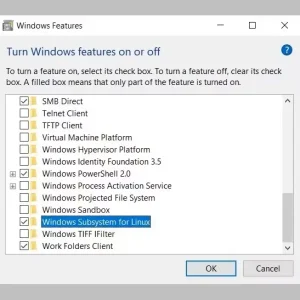 enable wsl windows