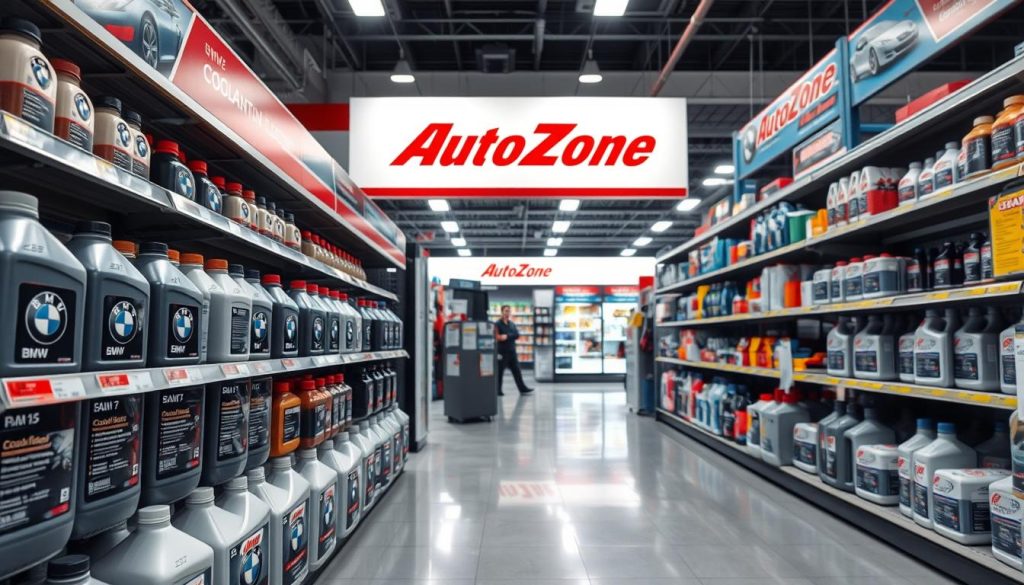 AutoZone coolant section AutoZone coolant section
