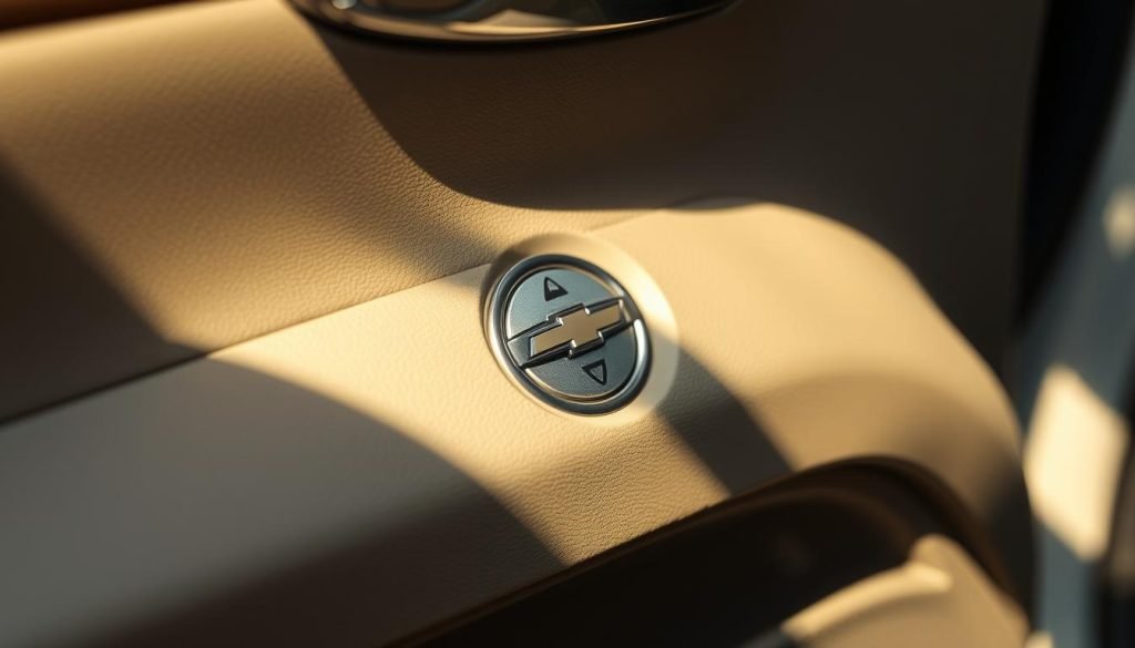 Chevy Equinox fuel door release button