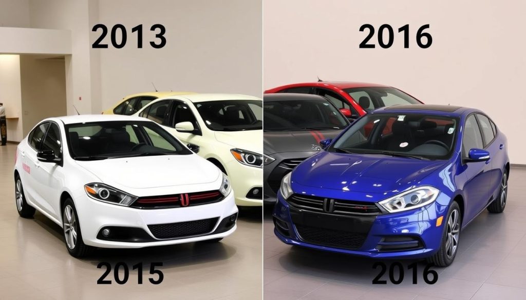 Dodge Dart lineup showing evolution from problematic to improved models Dodge Dart lineup showing evolution from problematic to improved models