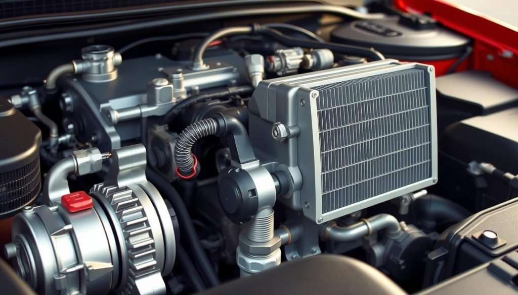 car AC system components