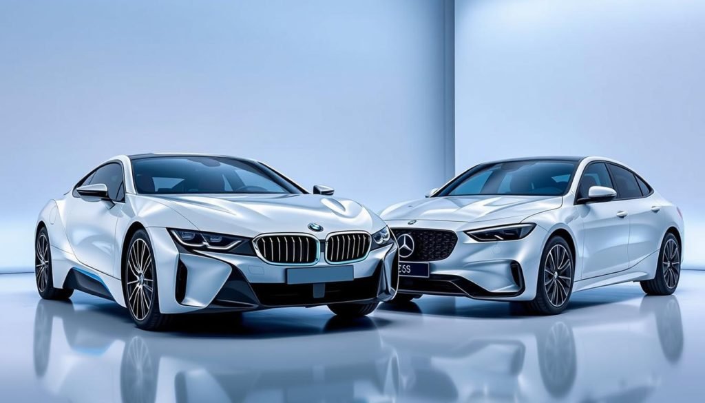 BMW i7 and Mercedes EQS electric flagships showcasing different EV approaches in the BMW vs Mercedes rivalry BMW i7 and Mercedes EQS electric flagships showcasing different EV approaches in the BMW vs Mercedes rivalry