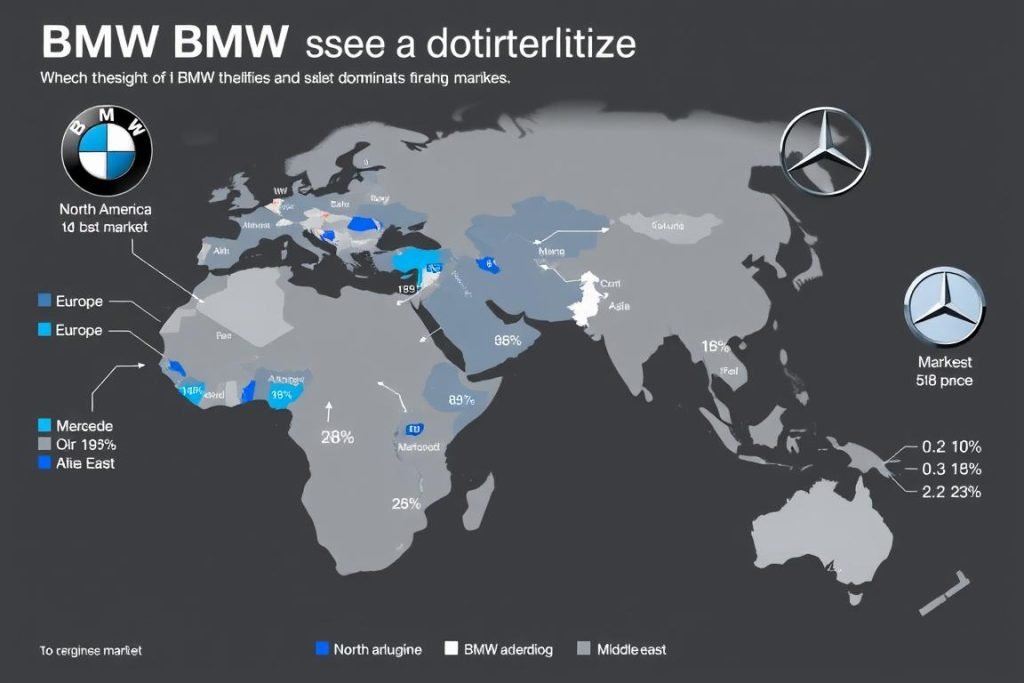 BMW vs Mercedes regional sales performance map highlighting market dominance by region BMW vs Mercedes regional sales performance map highlighting market dominance by region