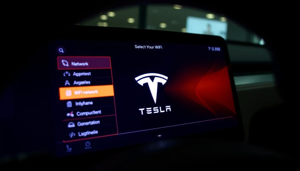 Tesla WiFi network selection Tesla WiFi network selection