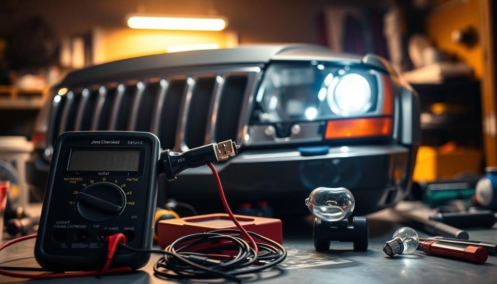 testing headlight bulb testing headlight bulb