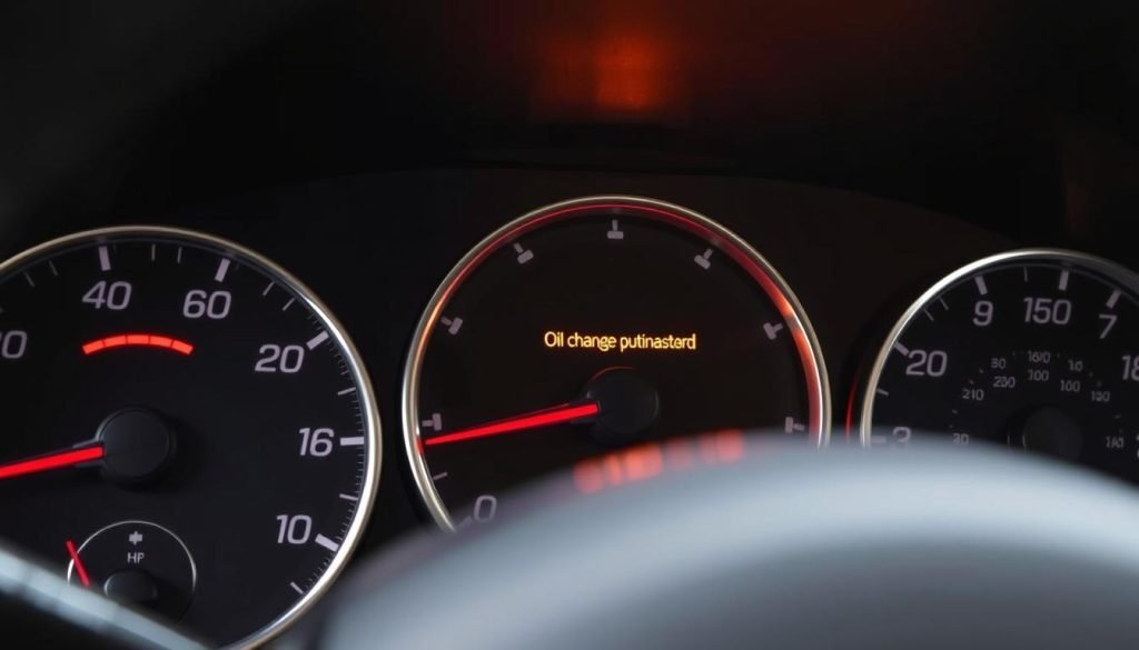 Jeep Compass oil change indicator on dashboard