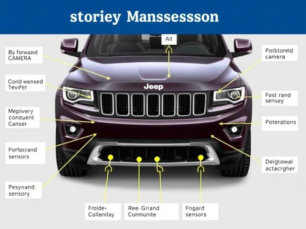 Jeep Grand Cherokee safety system sensors locations
