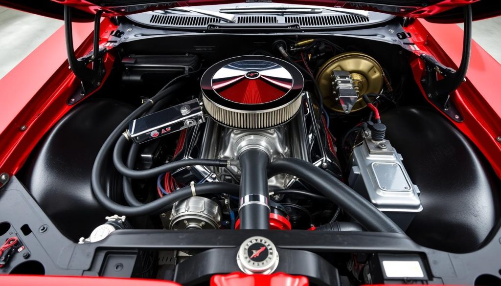 Ram Air IV engine in restored Pontiac GTO Ram Air IV engine in restored Pontiac GTO