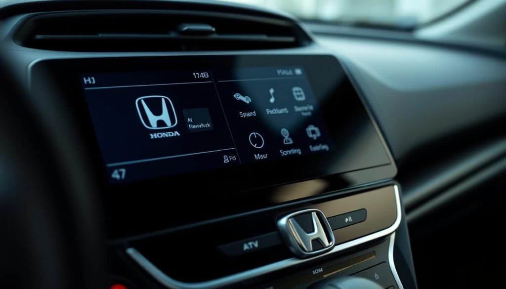 Honda CRV touchscreen interface