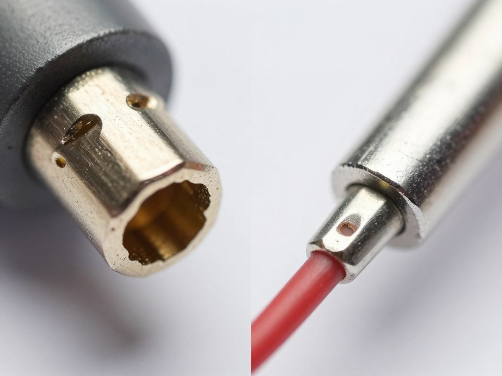 Close inspection of airbag connector showing proper wire crimp connection Close inspection of airbag connector showing proper wire crimp connection