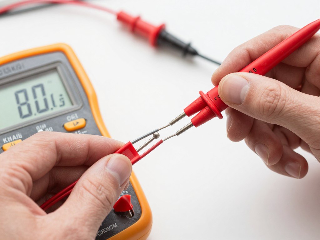 Testing resistor value with digital multimeter before installation Testing resistor value with digital multimeter before installation