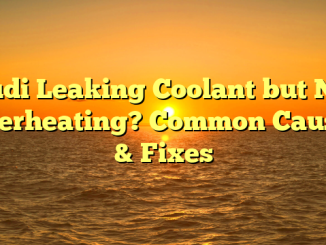 Audi Leaking Coolant but Not Overheating? Common Causes & Fixes