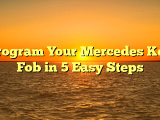 Program Your Mercedes Key Fob in 5 Easy Steps
